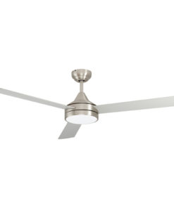SESIMBRA matt nikkel mennyezeti ventilátoros lámpa