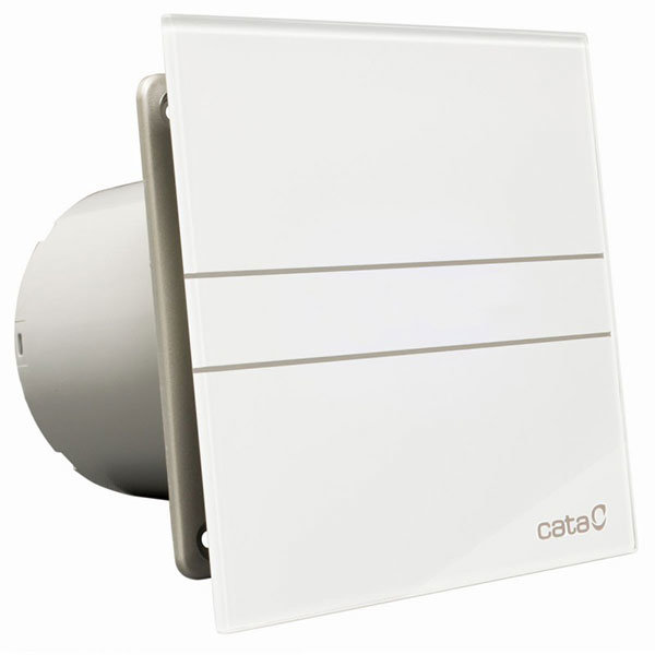 CATA E-GLAS fürdőszoba ventilátor üveg előlappal, időzítővel