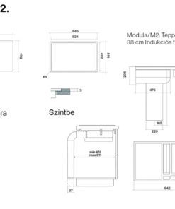 teppanyaki beépített elszívóval